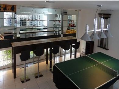 Game room with pool table